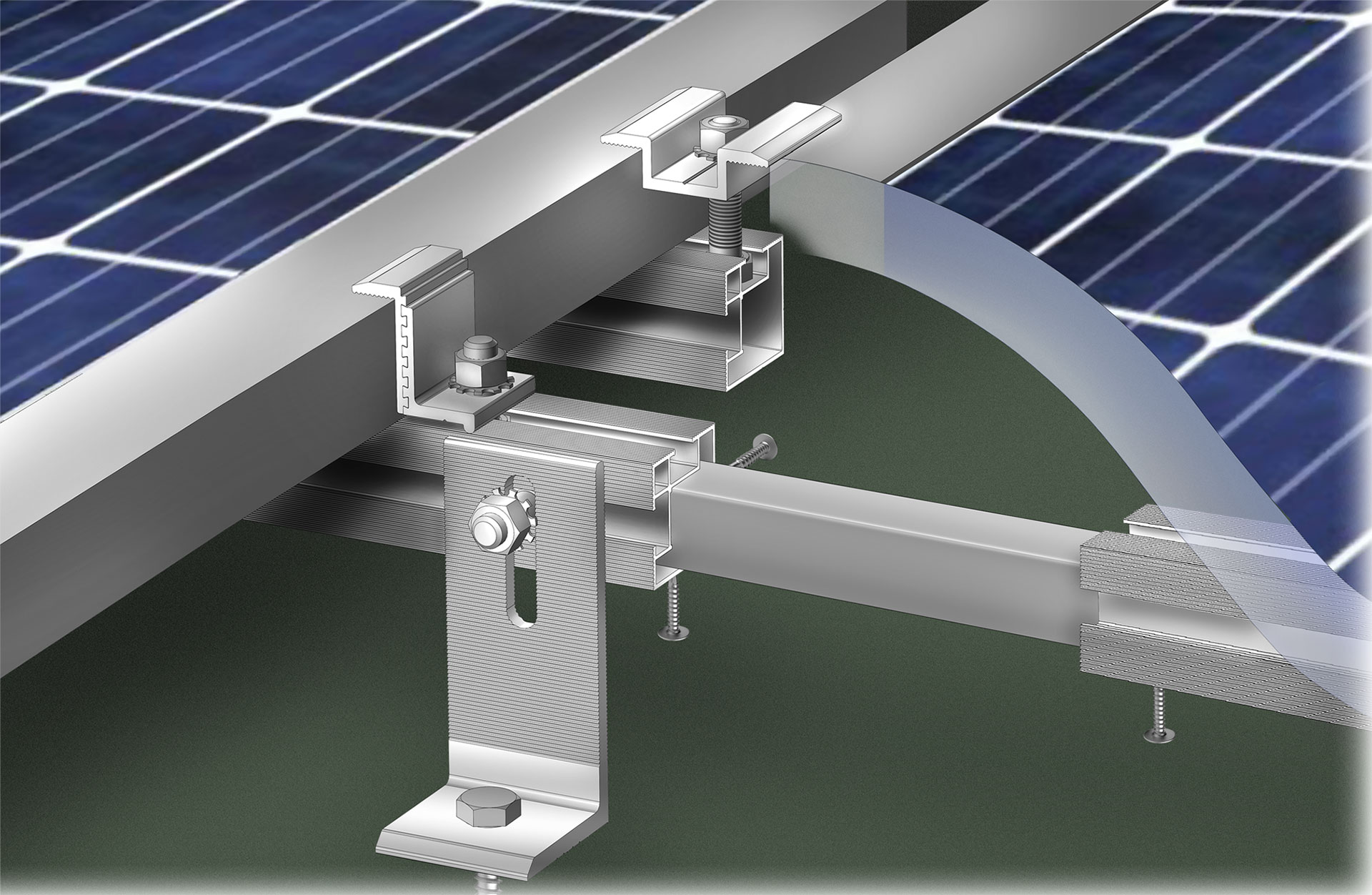 Solar panel mounts