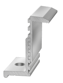 Притиск крайній SolarRack End Clamp Universal для сонячних панелей 30-35-40 мм