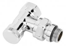 Клапан ручной запорный RLV-Cx, Ду15, угловой, хром